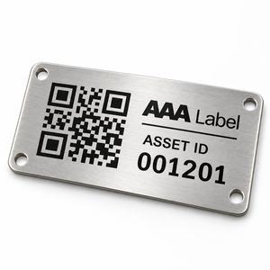 Etiquetas de Código QR de Metal, Acero Inoxidable, Grabadas con Láser, Etiquetas de Identificación de Activos para Equipos Industriales OEM - Product Image 2