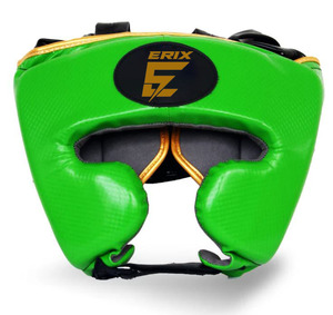Casque de boxe de haute qualité, sur mesure, en cuir de vachette véritable, idéal pour l'entraînement de kickboxing, muay thai, MMA et gym. - Product Image 3