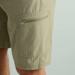 New Style Casual Breathable <b>Hot</b> Shorts Men's Mid Waist Zipper Fly Half <b>Pants</b> with Pocket Custom Knitted Polyester Shorts - Product Image 4