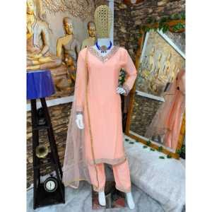 Conjunto Elegante de Top y Pantalón con Dupatta para Mujer, Ideal para Fiestas - Product Image 2