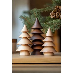 Sculpture en bois de table pour la décoration de la maison Figurine et jouet de Noël - Product Image 5