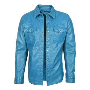New Design Best Quality Hot Sale Leather Men's <b>Shirts</b> Low MOQ Wholesale Price Top Selling Made In Pakistan - Product Image 4