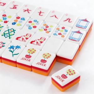 Juego de Mahjong de Resina Acrílica de Cuatro Capas, Personalizado, con Fichas Americanas Talladas, Ecológico y Duradero, Juego de 160 Piezas - Product Image 2