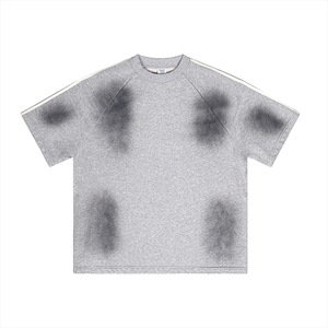 Camiseta de Cuello Redondo de Alta Calidad 100% Algodón 220 Gsm, Camiseta Unisex para Hombre con Impresión de Logotipo Personalizado y Etiqueta - Product Image 2
