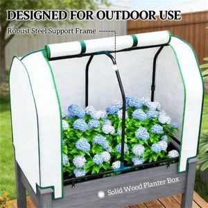 Fioriera da Esterno Grigio Scuro, Versatile Serra da Giardino per Frutta, Verdura e Fiori - Product Image 3