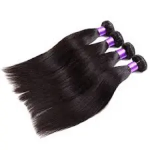 Extensiones de Cabello Humano 100% Puro Virgen Indio Remy a Granel, Crudo Sin Procesar, Negro Natural, 100g, Doble Trama a Máquina, Cabello de Templo - Product Image 3