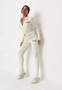 ชุดวอร์มออกกำลังกายแบบ 2 ชิ้นสำหรับผู้หญิง ขายดี ชุดวอร์มผู้หญิงสั่งทำ ชุดแทรคสูทสั่งทำสำหรับผู้หญิง เสื้อผ้าชุดวอร์ม - Product Image 3