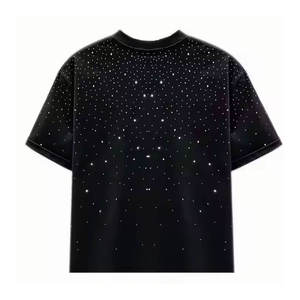 เสื้อยืดพลอยเทียมสำหรับผู้ชายผ้าฝ้ายมีความต้องการสูงดีไซน์ใหม่ - Product Image 1