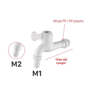 Vietnam Factory High-quality ABS <b>Plastic</b> Wall-mounted Bib <b>Tap</b> Corrosion-resistant Outdoor Garden Laundry Water <b>Tap</b> VN131-T2PP - Product Image 2