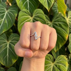 Fashion <b>TIARAS</b> JEWELS 925 Silver Moissanite Prong Setting Ring Brilliant Cut Sparkling Designer Fine Jewelry Elegant Gift <b>for</b> - Product Image 3
