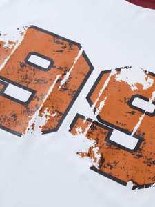 Camiseta Corta de Malla para Mujer, Estilo Urbano, con Número Desgastado, Personalizable al por Mayor, Proveedor de Ropa de Verano - Product Image 3