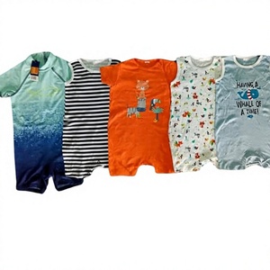 Rompers Personalizados Unisex para Bebé, de Algodón, con Cierre de Cremallera Bidireccional, Botones a Presión, Mangas Farol, Cuello Alto, con Estampado, de 0 a 24 Meses - Product Image 4