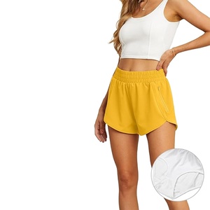 กางเกงขาสั้นเอวสูงสำหรับผู้หญิงกางเกงขาสั้นเอวสูงผ้าทอฤดูร้อน - Product Image 4