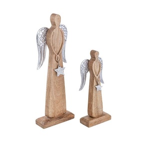 Decorative Wooden And Metal Christmas Decor Centerpiece Featuring Premium Materials And Festive Details - Product Image 1