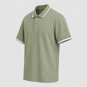 Camiseta Formal Personalizada OEM de Cuello Alto, Transpirable, 120 g/m², para Hombre, Manga Corta, Talla Grande, Precio Muy Económico, Venta al Por Mayor - Product Image 6