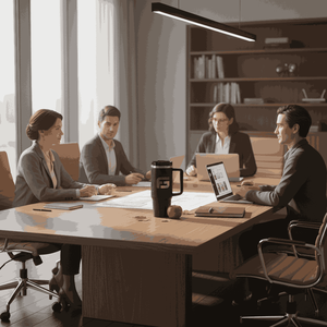 Vente flash : Tasse isotherme en acier inoxydable minimaliste de grande capacité (40 oz) avec poignée, paille et isolation sous vide, pour le bureau, maintien de la température de 12 à 24 heures - Product Image 6