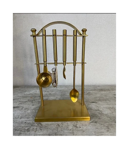 Juego de herramientas de barra de latón hecho a mano con base de latón, tamaño personalizable, para hotel y hogar, juego de café y vino. - Product Image 1