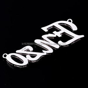 Colgante de diamante cultivado en laboratorio de primera calidad con diseño de letra personalizada, joyería de moda brillante y lujosa para hombres y mujeres, venta al por mayor. - Product Image 5