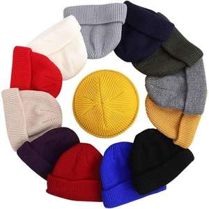 Gorros de Punto Lisos de Alta Calidad al por Mayor para Otoño e Invierno, Gorros Casuales para Hombre y Mujer, con Logotipo de Diseñador, Marca Alibaba - Product Image 1