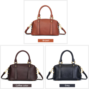 Sacs fourre-tout en cuir véritable pour femmes, de haute qualité, personnalisés OEM/ODM, avec fermeture éclair ouverte, grande capacité, sacs à bandoulière - Product Image 4