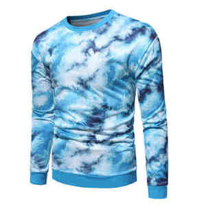 Sweat-shirts d'hiver thermiques respirants et écologiques en jersey 100 % coton tricoté pour hommes, col rond, grande taille, vente en gros 2026 - Product Image 1