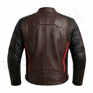 Veste de moto en cuir véritable pour homme de qualité supérieure, nouvelle arrivée, vestes de moto d'hiver, protections amovibles, personnalisables - Product Image 2