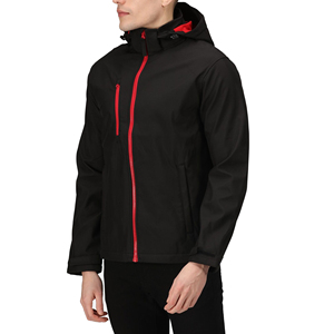Polyester / Nylon Softshell Men <b>Workout</b> Windproof Windbreaker Winter Hiking Nylon Half Zipper <b>Jacket</b> - Product Image 1