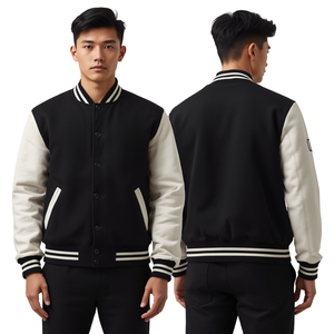 Chaqueta Varsity Premium para Hombre, Mezcla de Lana, Estilo Clásico Universitario - Product Image 2