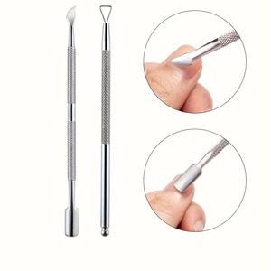 Empujador de Cutículas de Acero Inoxidable, Raspador Triangular de Doble Punta, Pulidor de Uñas de Doble Uso, Removedor de Esmalte en Gel para Manicura, Duradero y Reutilizable - Product Image 5