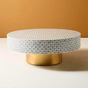 Bone inlay console Beautiful Bone Inlay Móveis de mesa de café da Índia luxo mãe de pérola Otomanos para venda - Product Image 5