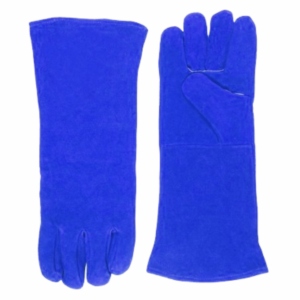 Gants de sécurité en cuir de vachette pleine fleur robustes pour usage industriel, ignifuges pour la soudure, le barbecue, la lutte contre les incendies et la construction - Product Image 2