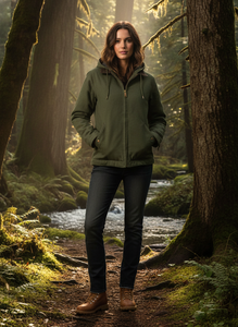 Chaqueta Utilitaria Outpost Supply Co, Color Verde Sólido, Cierre de Cremallera, Corte Regular, Resistente al Viento, Decoración con Parches, Ropa de Otoño - Product Image 6