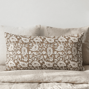 Housse de coussin en coton artisanal indien avec imprimé ethnique et ambiance bohème, style bohème durable, taie d'oreiller imprimée - Product Image 2