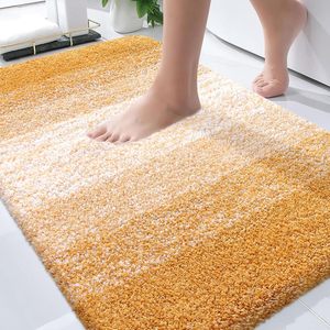 Hot Selling 17"x24" Microfiber Bath <b>Mat</b> Super Absorbent Non-Slip Floor Thick Plush Shaggy Tufted <b>Bathroom</b> Rug Washable Hotel - Product Image 1