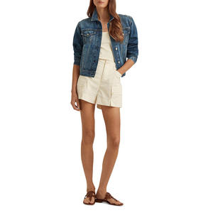 เสื้อแจ็คเก็ตยีนส์ยืดสำหรับผู้หญิงทรงเข้ารูปสวมใส่สบายลำลองเสื้อคลุมยีนส์ขนาดพลัสไซส์ - Product Image 3