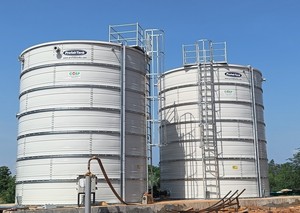 Réservoir d'eau en acier ondulé PrefabTank 500m3 avec revêtement en PVC - Product Image 2