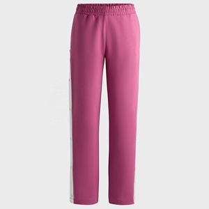 Conjunto de mujer de alta moda con cinta de botón lateral y pierna de chándal de algodón elástico - Product Image 4