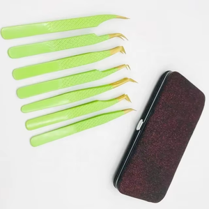 Pinces à cils personnalisées couleur sur mesure, emballage personnalisé pour boîte de pinces à cils, pinces à cils volume à pointe en fibre marque privée - Product Image 2