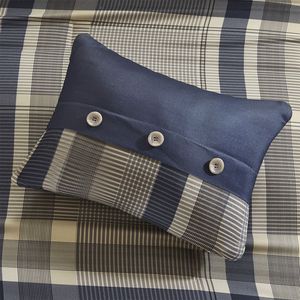 Plaid Bedding <b>Set</b> <b>Comforter</b> and Sheets Cozy Home Decor - Product Image 5