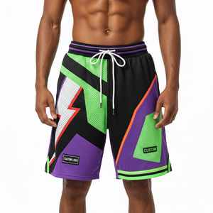 Nuevos Pantalones Cortos de Malla Personalizables por Sublimación, de Poliéster, para Fitness, Running, Entrenamiento y Baloncesto 2026 - Product Image 2