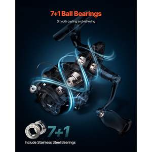 Canne à pêche à la basse IM7 en fibre de carbone, 7 pieds, deux pièces, 7+1 roulements à billes, poignée en EVA, anneaux en acier inoxydable, anneaux en céramique - Product Image 5