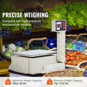 Bilancia Digitale in Acciaio da 66 LB con Display LCD per Uso Commerciale - Product Image 2