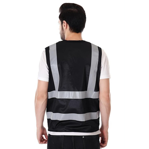 Gilet de sécurité ANSI Classe 3 Type R, jaune haute visibilité, en polyester maillé, fermeture à pression, robuste, poche intégrée, réfléchissant - Product Image 5