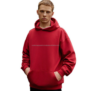 เสื้อฮู้ดดี้หนา 340gsm สำหรับแบรนด์สตรีทแวร์ พรีเมียม ทรงโอเวอร์ไซส์ พร้อมพิมพ์ลายดิจิทัล - Product Image 1