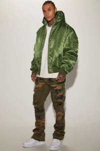 เสื้อแจ็คเก็ตบอมเบอร์แฟชั่นใหม่สำหรับผู้ชายปี 2026 เสื้อแจ็คเก็ตสไตล์สตรีทแวร์แบบมีซิป เสื้อแจ็คเก็ตนักบิน ผลิตตามสั่งสำหรับผู้ชาย - Product Image 2