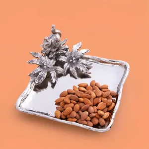 Elegant <b>Ceramic</b> Decorative <b>Plate</b> Dish Plant Pattern Eco-Friendly Handmade Round Bowl for Interior Designers and Retailers - Product Image 5
