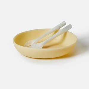 Bol de service en résine époxy de style européen, moderne, luxueux, poli, durable, écologique, personnalisé pour les mariages et les fêtes - Product Image 1