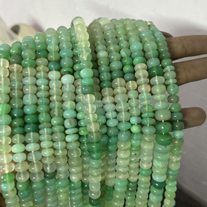 Grandes perles rondes lisses en chrysoprase, brins de 16 pouces, 8 mm 9 mm, perles de chrysoprase naturelle pour la fabrication de bijoux, vente en gros - Product Image 1