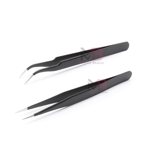 Pinzas Profesionales de Acero Inoxidable con Certificación CE, Personalizadas para Cejas, Cuidado de Belleza, Extensión de Pestañas, Rectas y Curvas - Product Image 1