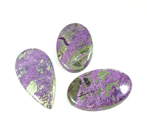 High Quality Radha Arts Natural Stichtite Cabochon Stone Green Purple 20-35mm Loose Gemstone for Meditation <b>Healing</b> Jewellery - Product Image 1